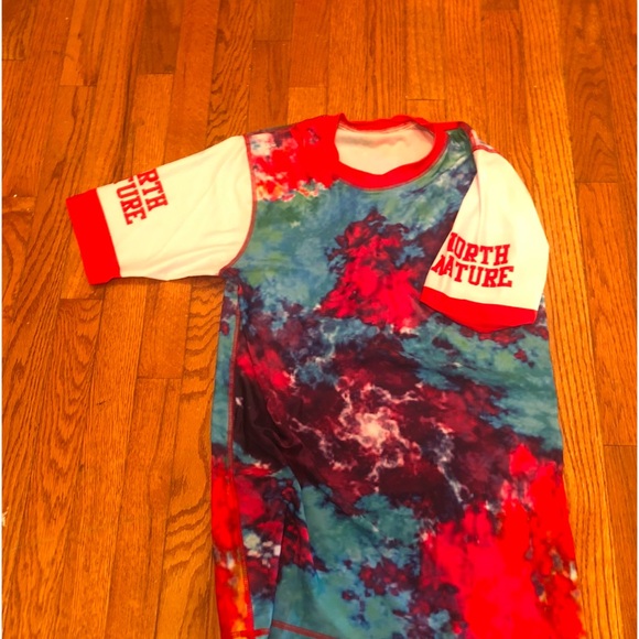 NorthNature biker shirt, style tie-dye, fun tea - Picture 2 of 3